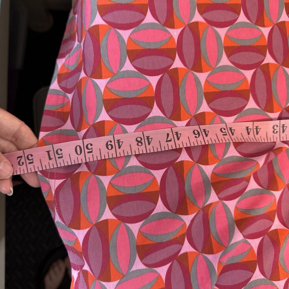 Garnet Hill Modern Geo Surplice Maxi Dress Women's Size 8P Red Pink Beach Summer - Picture 14 of 14